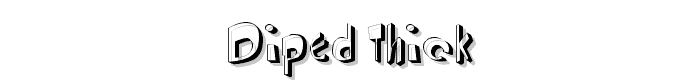 DiPed Thick font